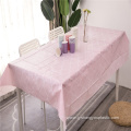 Custom coloring PEVA tablecloths with flannel backing